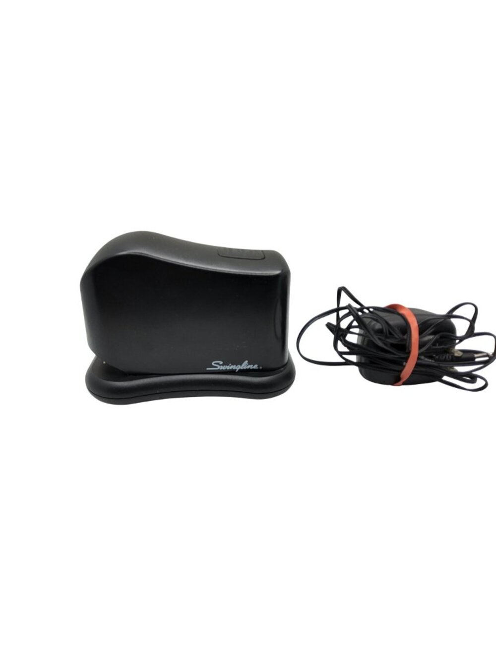 Swingline Black Electric Stapler With Adapter Compact Design Battery & AC Powere